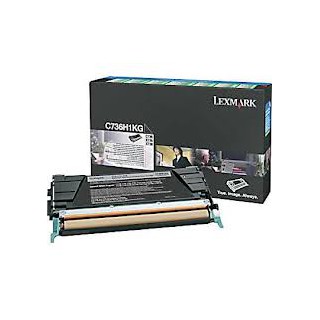 C736H1KG Toner Noir pour imprimante Lexmark C736DN, C736N, X736DTN, X736DE, X738DE