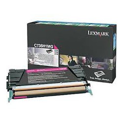 C736H1MG Toner Magenta 10k pour imprimante Lexmark C736DN, C736N, X736DTN, X736DE, X738DE