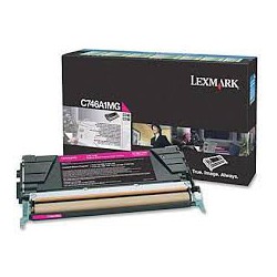 C746A1MG Toner Magenta Lexmark pour imprimante C746/dtn/dn/n, C748/e/de/dte