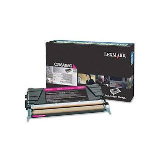 C746A1MG Toner Magenta Lexmark pour imprimante C746/dtn/dn/n, C748/e/de/dte