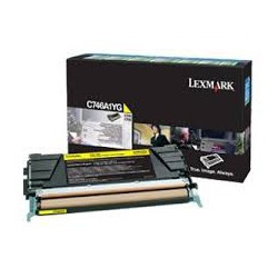 C746A1YG Toner Jaune Lexmark pour imprimante C746/dtn/dn/n, C748/e/de/dte