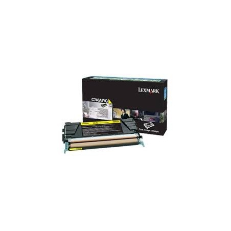 C746A1YG Toner Jaune Lexmark pour imprimante C746 et C748
