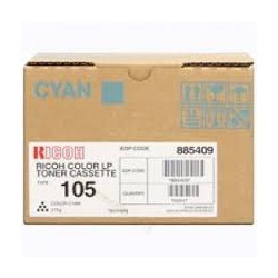 Cartouche de toner Ricoh Type 105 Cyan 888037 885409 275g pour copieur AP3800C. Aficio CL 7000