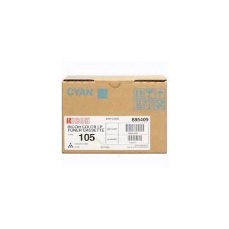 Cartouche de toner Ricoh Type 105 Cyan 888037 885409 275g pour copieur AP3800C Aficio CL 7000