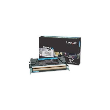 C748H1CG Toner Cyan pour imprimante Lexmark C748 de/dte/e