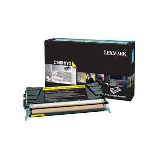 C748H1YG Toner Jaune pour imprimante Lexmark C748 de/dte/e