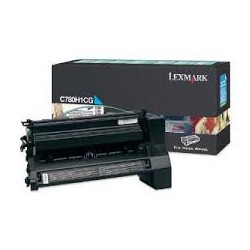 C780H1CG Toner Cyan 10k pour imprimante Lexmark C780, C782, X782E