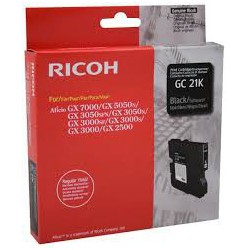 405532 Cartouche de toner Type GC21K Noir pour copieur Ricoh GX2500. GX3000. GX3050N. GX5050N. GX7000