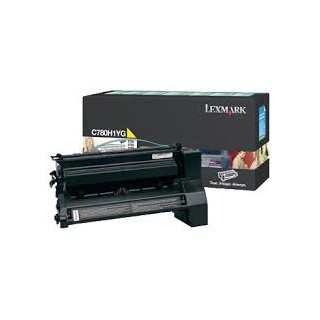 C780H1YG Toner Jaune 10k pour imprimante Lexmark C780, C782, X782E