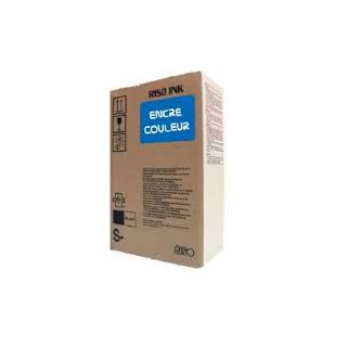 Encre Riso (S-4394E) Bleu franc x 2 pour V8000, RP37XX, RP31XX, RP35XX, RN2-Series, GR3770, GR3750, GR-Serie A4, FR-Serie A3