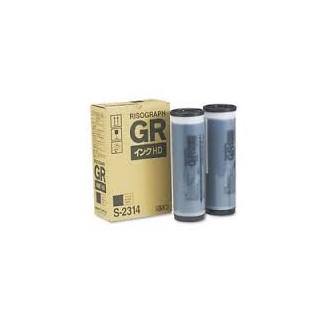 Encre Riso (S-2314E) Noir HD 2 x 1000ml pour GR3770