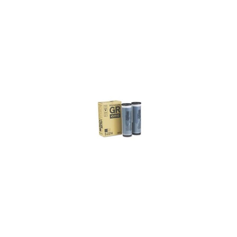 Encre Riso (S-2314E) Noir HD 2 x 1000ml pour GR3770