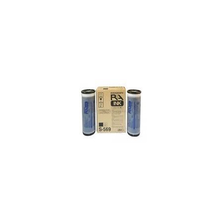 Encre Riso (S-569E) Noir pour RC/RA 2 x 1000ml pour RA-Series, RC-Series