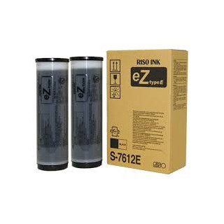 Encre Riso (S-7612E) Noir EZ-Type 2 x 1000ml pour EZ200, EZ300, EZ370, EZ570, EZ230, EZ371