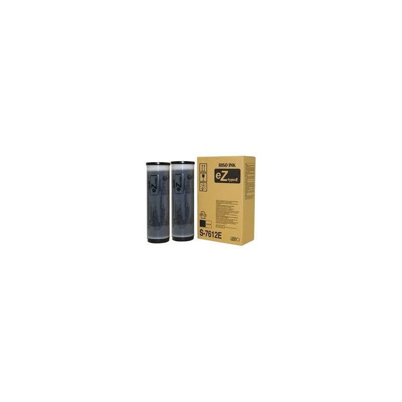 Encre Riso (S-7612E) Noir EZ-Type 2 x 1000ml pour EZ200 EZ300 EZ370 EZ570 EZ230 EZ371