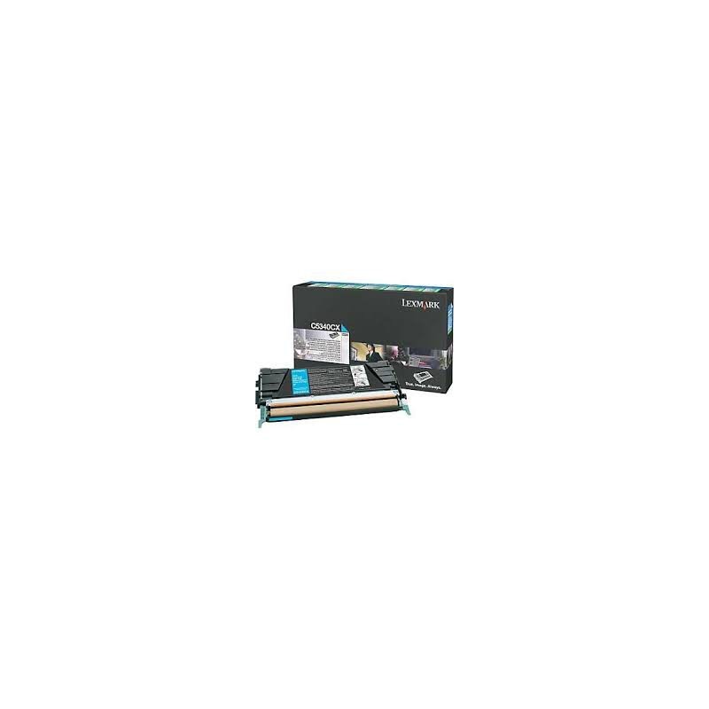 C5340CX Toner Cyan pour imprimante Lexmark C534n, C534dn, C534dtn
