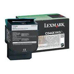 C544X1KG Toner Noir pour imprimante Lexmark C544 C546 X544 X546