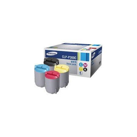 CLP-P300C Pack Toner 4 couleurs pour imprimante Samsung CLP-300/300N, CLX-3160 CLP-P300C Pack Toner 4 couleurs pour imprimante Samsung CLP-300/300N, CLX-3160