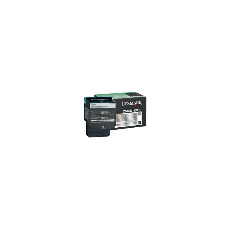 C546U1KG Toner Noir pour imprimante Lexmark C546, X546
