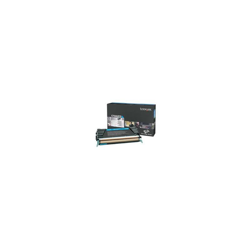 C734A2CG Toner Lexmark Cyan 6k pour imprimante C734 736 x734 736 738