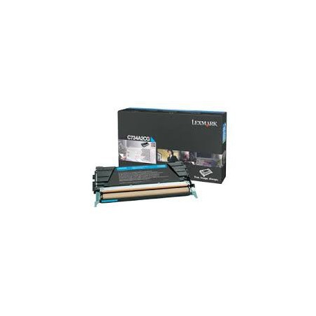 C734A2CG Toner Lexmark Cyan 6k pour imprimante C734 736 x734 736 738 C734A2CG Toner Lexmark Cyan 6k pour imprimante C734 736 x734 736 738