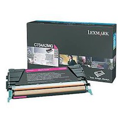 C734A2MG Toner Magenta 6k pour imprimante Lexmark C734, C736, X734, X736, X738