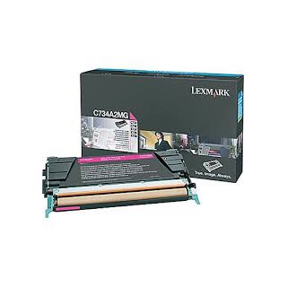 C734A2MG Toner Magenta 6k pour imprimante Lexmark C734, C736, X734, X736, X738