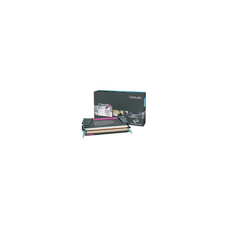 C734A2MG Toner Lexmark Magenta 6k pour imprimante C734 736 x734 736 738