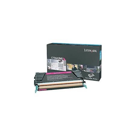 C734A2MG Toner Lexmark Magenta 6k pour imprimante C734 736 x734 736 738 C734A2MG Toner Lexmark Magenta 6k pour imprimante C734 736 x734 736 738
