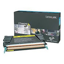 C734A2YG Toner Jaune 6k pour imprimante Lexmark C734, C736, X734, X736, X738