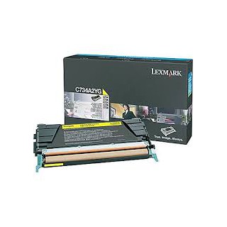 C734A2YG Toner Jaune 6k pour imprimante Lexmark C734, C736, X734, X736, X738