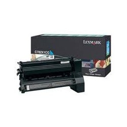 C782X1CG Toner Lexmark Cyan pour imprimante 15k C782