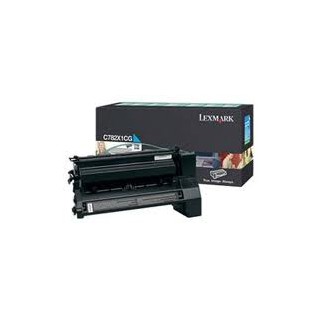 C782X1CG Toner Lexmark Cyan pour imprimante 15k C782