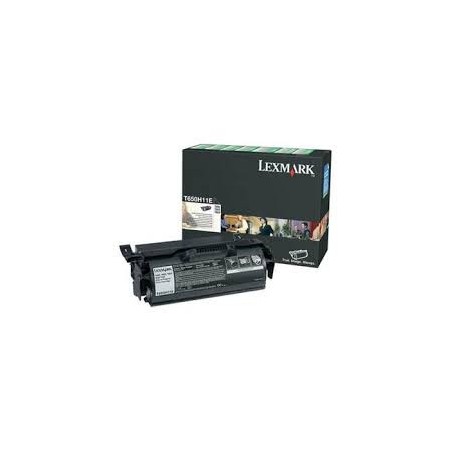 T650H11E Toner Noir Lexmark 25k pour imprimante HC Serien: T650 T652 T655 T656