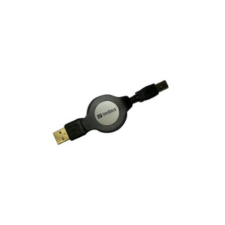 Cordon USB 2.0  type A-B rétractable 1.2m