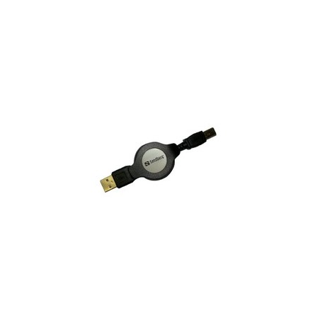 Cordon USB 2.0 type A-B rétractable 1.2m Cordon USB 2.0 type A-B rétractable 1.2m