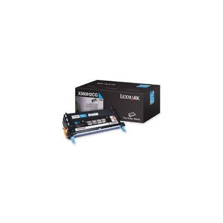X560H2CG Toner Lexmark Cyan 10k pour imprimante x560n, X560dn