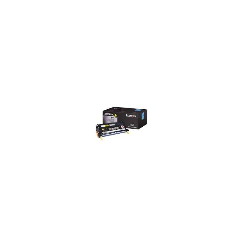 X560H2YG Toner Lexmark Jaune 10k pour imprimante x560n, X560dn