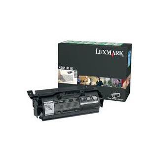 X651A11E Toner Lexmark Noir 7k pour imprimante X656de, X651de, X652de, X654de, X656dte