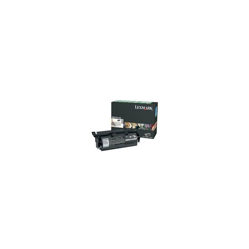 X651A11E Toner Lexmark Noir 7k pour imprimante X656de X651de X652de X654de X656dte