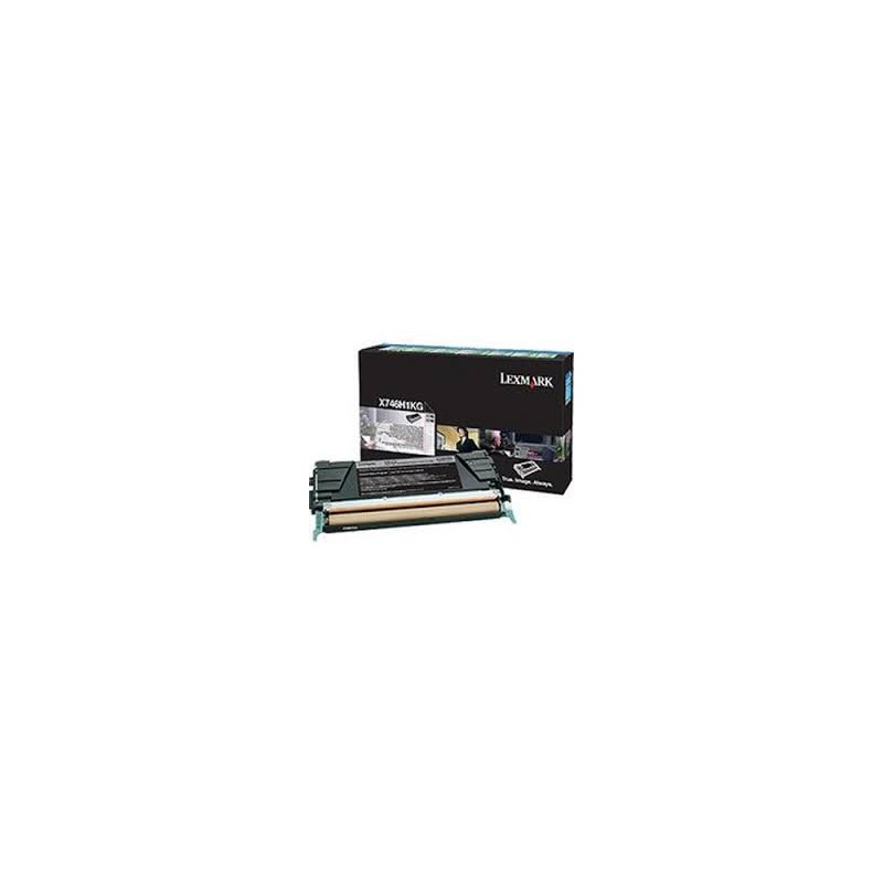 X746H1KG Toner Noir Lexmark 12k pour imprimante X746, X748