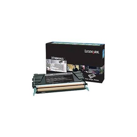 X746H1KG Toner Noir Lexmark 12k pour imprimante X746, X748