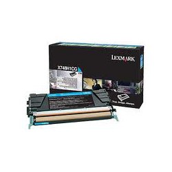 X748H1CG Toner Cyan Lexmark 10k pour imprimante X748