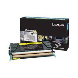 X748H1YG Toner Jaune pour imprimante Lexmark X748