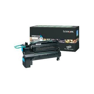 X792X1CG Toner Cyan 20k pour imprimante Lexmark X792, C792