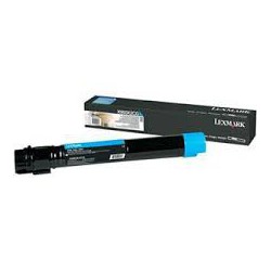 X950X2CG Toner Lexmark Cyan 24k pour imprimante X950, X952, X954