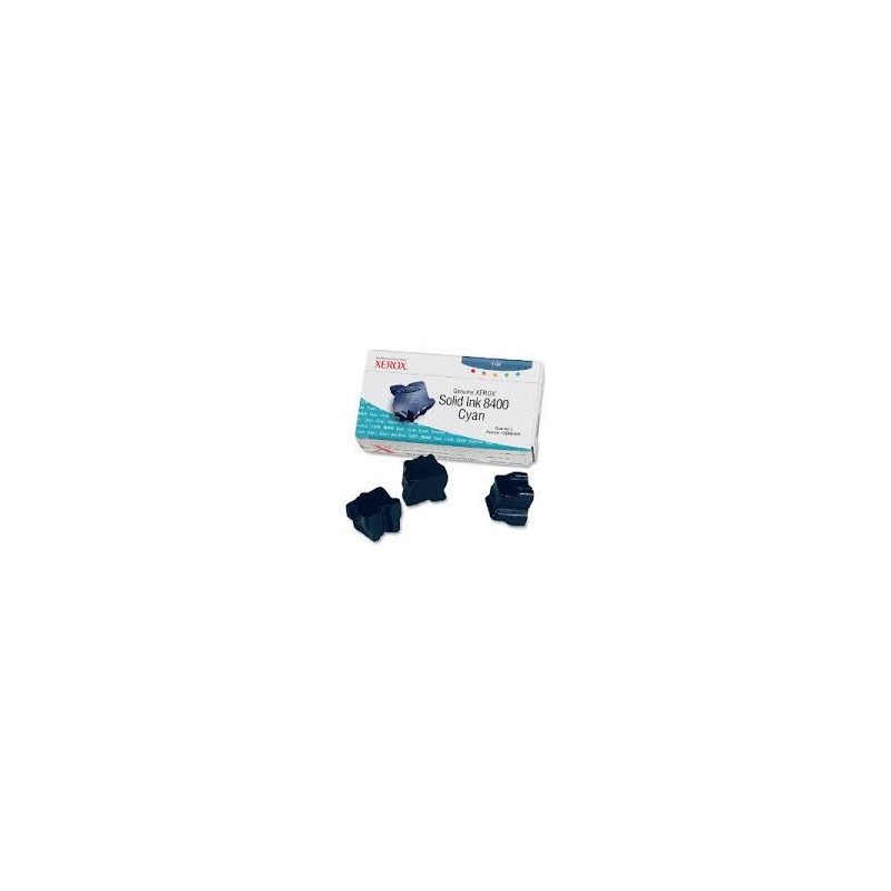 108R00605 Toner Cyan Xerox x 3 pour imprimante Phaser 8400