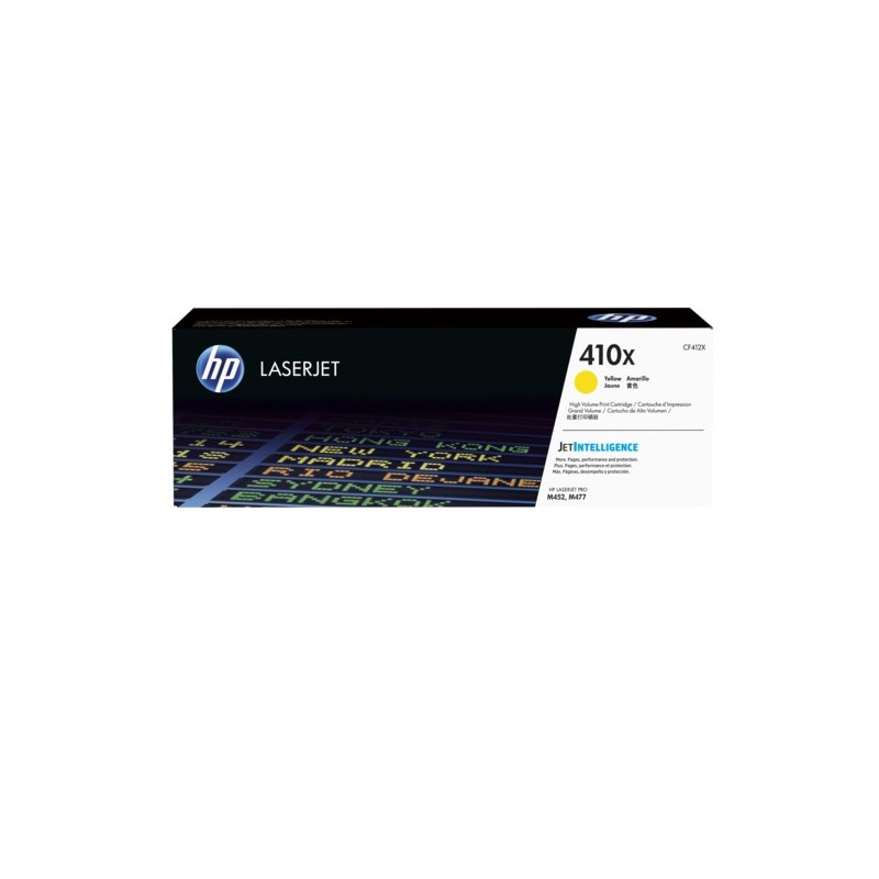 CF412X - Toner HP Jaune original - M477fdw/M452dn/M477fdn/M477fnw/M452nw/M377dw