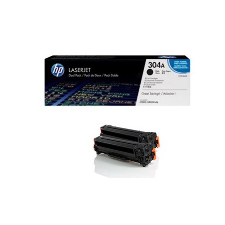 CC530AD Toner Noir imprimante HP Laserjet CP2025 ( Lot de 2) CC530AD Toner Noir imprimante HP Laserjet CP2025 ( Lot de 2)