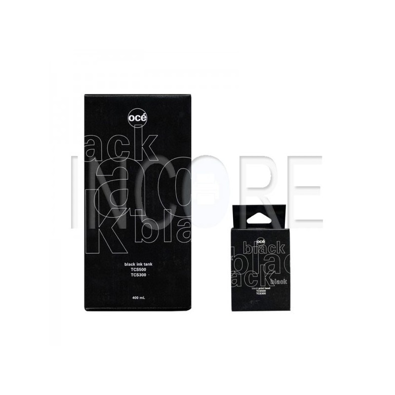 Pack cartouche jet d'encre noire + tête impression pour Océ TCS 500, TSC 300